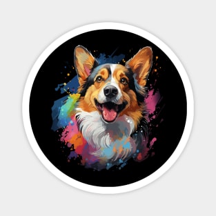 Corgi Rainbow Magnet